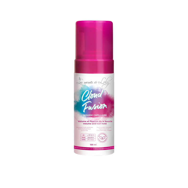 Cloud Fusion 100ml - Mousse capillaire fixante pour cheveux multi-texturés