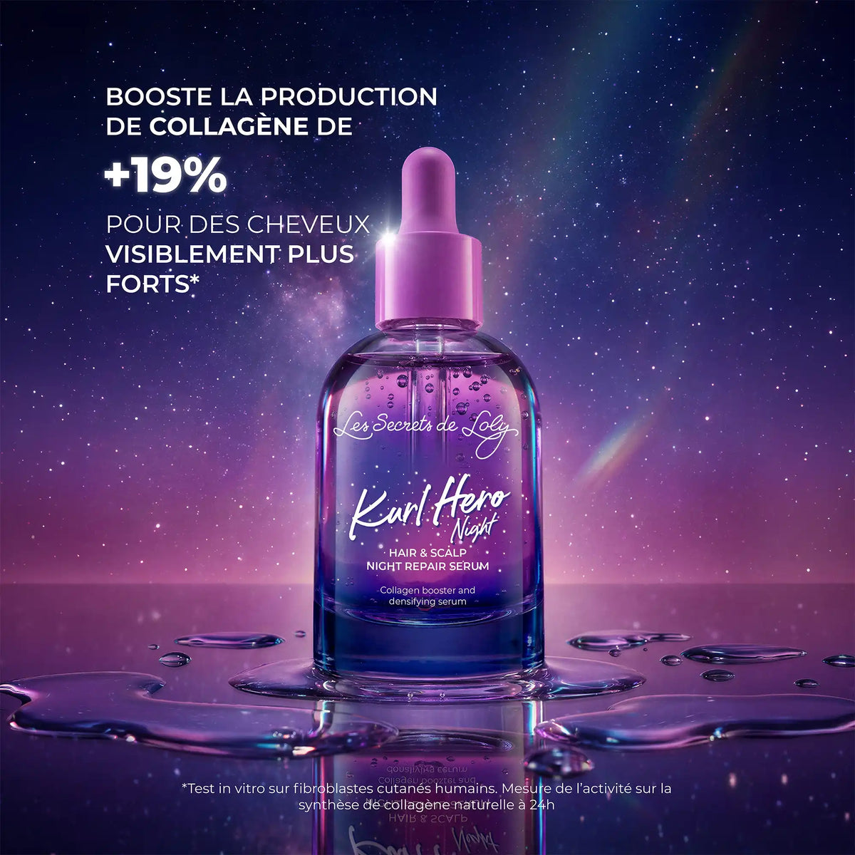 Kurl Hero Night - Sérum booster de collagène et densifiant
