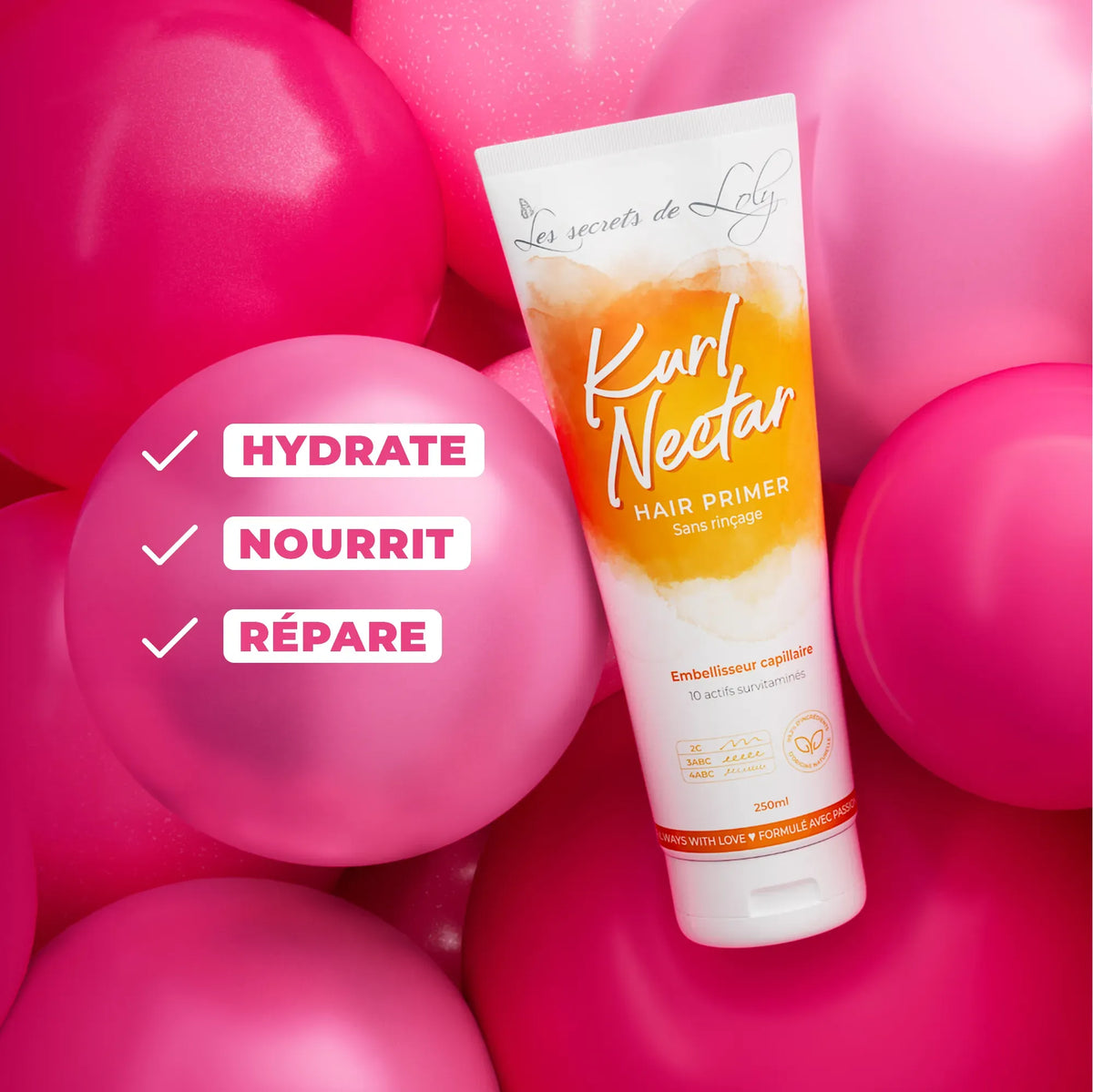 Kurl Nectar - Crème sans rinçage réparatrice et hydratante - 250ml